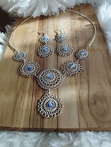Sady šperkov - Súprava šperkov s modrým polodrahokamom - 15348472_