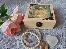 Úložné priestory & Organizácia - Krabička,šperkovnice Vintage růže - 15349890_