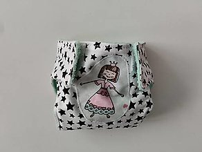 Hračky - Plienky pre bábiku veľkosť S (princezná+hviezdičky) - 15350669_