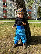 Detské oblečenie - Nohavice Softshell "Mesiac - 2" modre - 15348586_