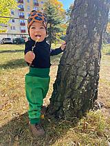 Detské oblečenie - Nohavice Softshell "Tráva" zelene - 15348801_