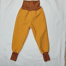 Detské oblečenie - Nohavice Softshell "Mango" Oranžové - 15348228_