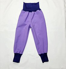 Detské oblečenie - Nohavice Softshell "Mesiac - 4" fialové - 15348554_