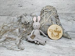 Hračky - Bavlnený zajačik s oblečením - 15347403_