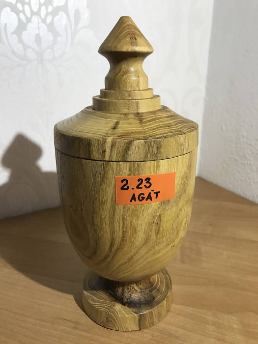 Dekorácie - Drevená amfora - 15350605_