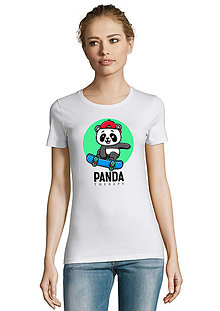 Topy, tričká, tielka - Hustá Panda „Kicflip♥“ - 15348993_