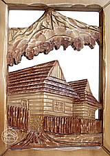 Obrazy - Ručná drevorezba - Pod Kriváňom - 15351788_