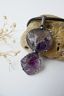 Náhrdelníky - Amulet - Ametyst - 15351862_