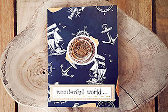 Papiernictvo - Pohľadnica wonderful world námornícka - 15354245_