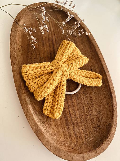 Ozdoby do vlasov - Gumička s mašľou - 15354283_