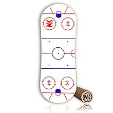 Hračky - Balančná doska MKTEC - Hockey Color - WHITE , balančná podložka, balance board - 15353292_