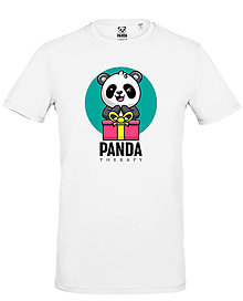 Topy, tričká, tielka - Láskavá Panda „Dar“ - 15354516_