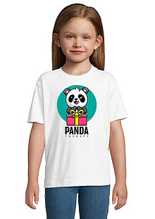Topy, tričká, tielka - Láskavá Panda „Dar“ - 15354539_