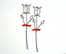Dekorácie - Ružičky *28 cm - 15351389_