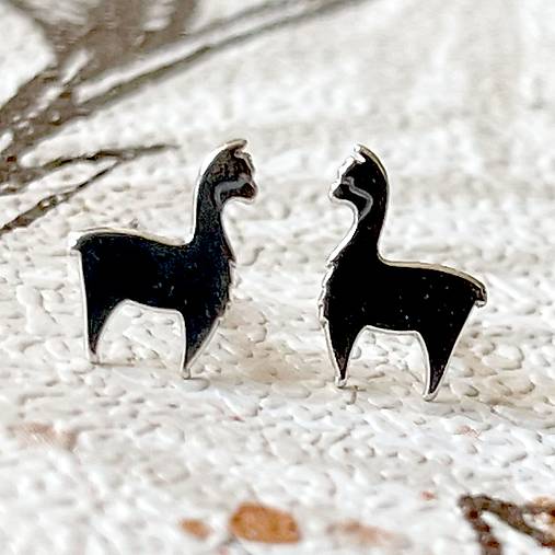 Lama AG925 Stud Earrings / Náušnice Lama AG925