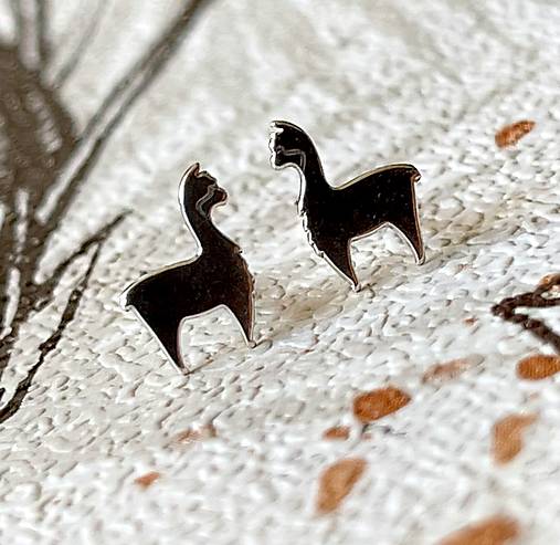 Lama AG925 Stud Earrings / Náušnice Lama AG925