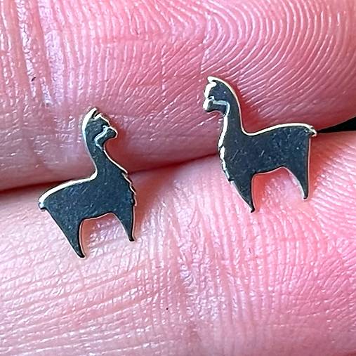 Lama AG925 Stud Earrings / Náušnice Lama AG925