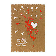 Papiernictvo - Pozdrav na valentína - Ľúbi ma, neľúbi ma - 15357995_