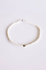 Náhrdelníky - shell perlový náhrdelník - srdce - 15356886_