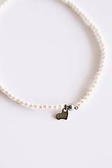 Náhrdelníky - shell perlový náhrdelník - srdce - 15356888_