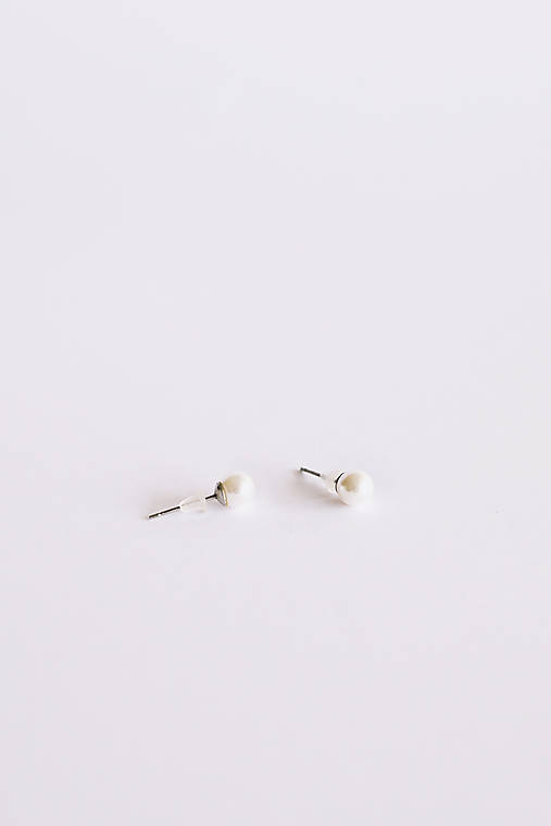 perlové náušnice - shell perly