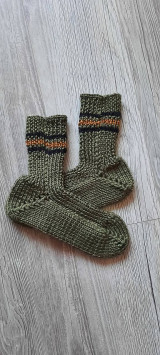 Ponožky, pančuchy, obuv - ponožky  veľ.42-43 (42-43 zelené) - 15354880_
