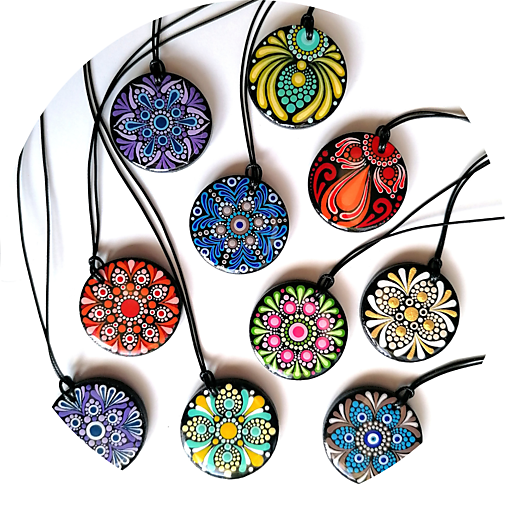 Náhrdelníky - Náhrdelník s mandalou - 15355685_