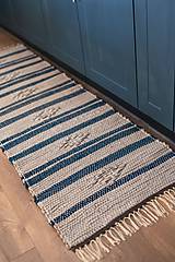Úžitkový textil - DekorJo koberec, behúň, rohožka z recklovanej kože - 15357209_