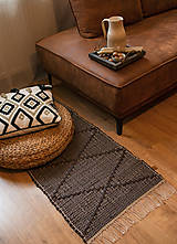Úžitkový textil - DekorJo koberec, behúň, rohožka z recklovanej kože - 15357219_