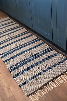Úžitkový textil - DekorJo koberec, behúň, rohožka z recklovanej kože - 15357209_