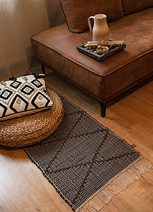 Úžitkový textil - DekorJo koberec, behúň, rohožka z recklovanej kože - 15357219_