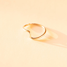 Prstene - zlatý prsteň - vlna - 15360009_