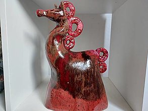 Sochy - Keramika, Koník Red - 15360566_