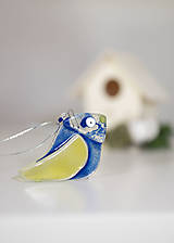 Dekorácie - Modrý vtáčik - 15358884_