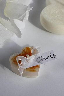 Papier - Nechtíkové plávajúce svadobné sviečky ako menovky pre hostí - 15363510_