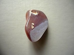 Minerály - Troml. kámen – achát botswana 32 mm, č.59f - 15363340_