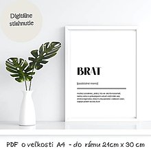 Dekorácie - PDF plagát A4 BRAT definícia na stiahnutie - 15363261_