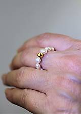 prsteň prírodná perla