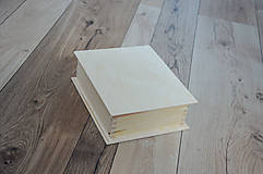 Polotovary - drevená krabička - kniha - 15366950_