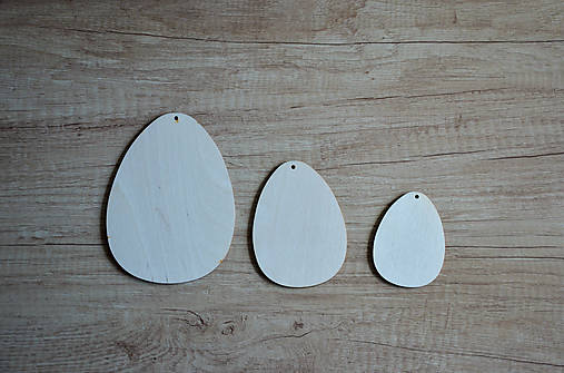 Polotovary - drevený výrez vajíčko stredné - 15366933_