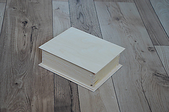 Polotovary - drevená krabička - kniha - 15366948_