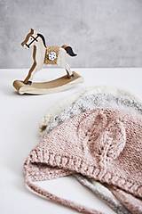 Detské čiapky - Čiapočka pre bábätko - kolekcia LÍSTKY - 15365646_