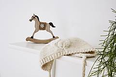 Detské čiapky - Čiapočka pre bábätko - kolekcia LÍSTKY - 15365651_