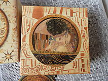 Úložné priestory & Organizácia - Krabička,šperkovnice Gustav Klimt Polibek - 15365087_