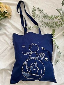Nákupné tašky - ♥ Plátená, ručne maľovaná taška ♥ - 15364758_