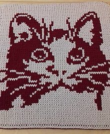 Detský textil - Obojstranná puffy deka - mačka - 15366001_