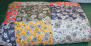 Úžitkový textil - Patchworková deka - 15365014_