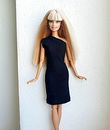 Hračky - Čierne šaty pre Barbie - 15370289_