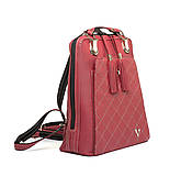 Batohy - Kožený ruksak z pravej hovädzej kože v bordovej farbe - 15368835_