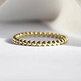 Prstene - Guličkový zlatý prsteň - 15369055_